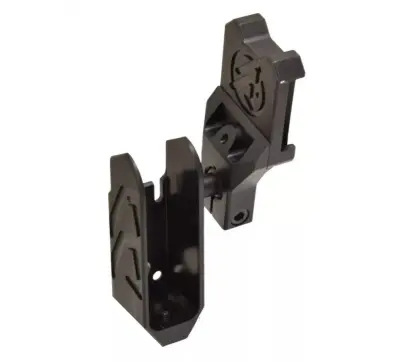 Sportovní pouzdro ALPHA-X Holster RH Aluminium Assembly pro pravou ruku. Určené pro použití s výměnnými vložkami upravenými přesně pro konkrétní zbraň (dostupné samostatně).